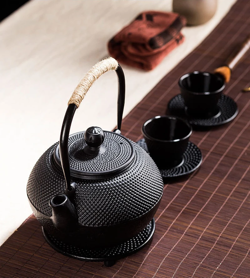 Японски Железен Чайник за Чай с приготвяне на чай от Неръждаема Стомана Чугун Кана за Варене на Вода Oolong 600/800/1200 мл 1