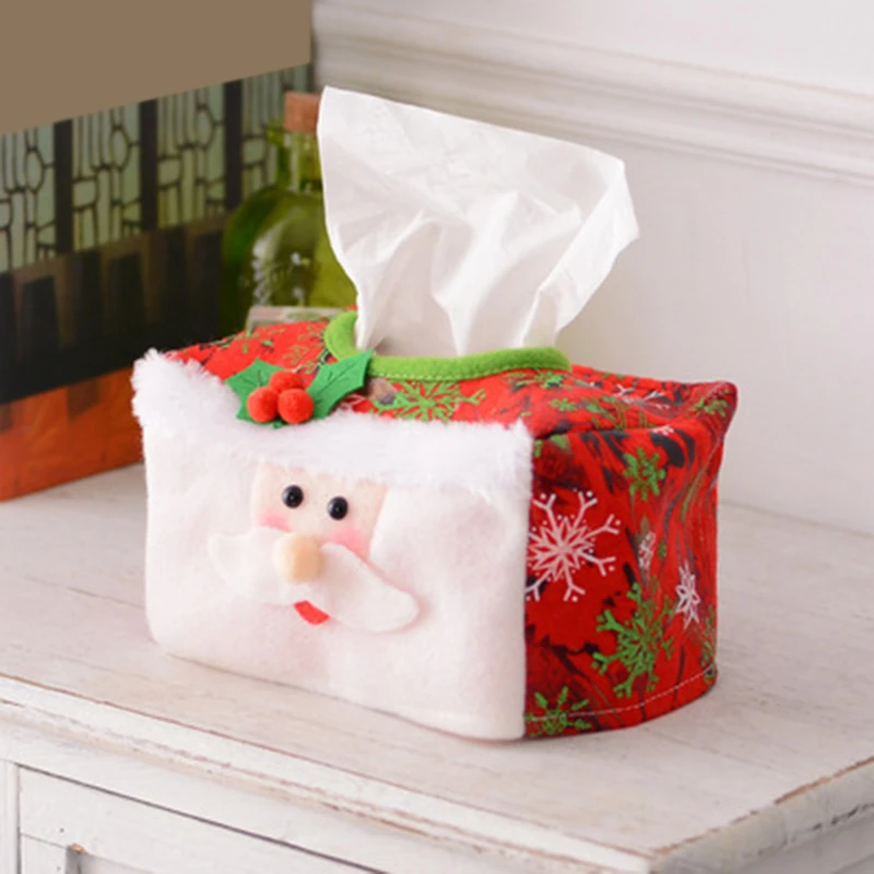 Ново Коледна Украса Текстилен Калъф Кутия За Съхранение Насладете Се На Коледната Атмосфера На Работния Плот Украса На Коледни Статии 1