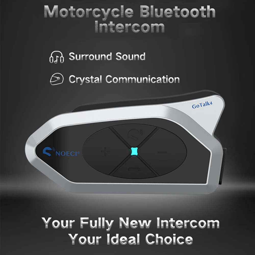 2 комплекта NeoCi Оригинален Gotalk4 Bluetooth 5,1 Переговорное Устройство за Мотоциклет Шлем Безжична Слушалка е с Домофонна система за 4 Ездач + FM-радио 1