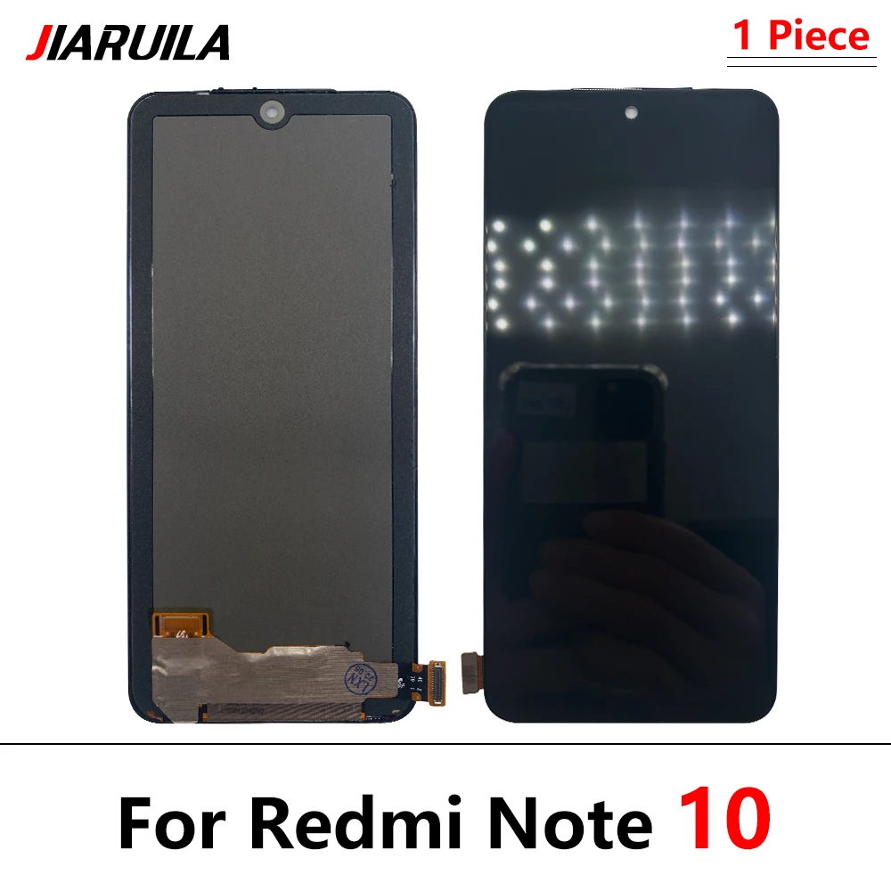 5 бр. Оригинален Нов LCD дисплей и Сензорен екран Дигитайзер Гъвкав Кабел За Xiaomi Redmi Note 10/Redmi Note 10s 1