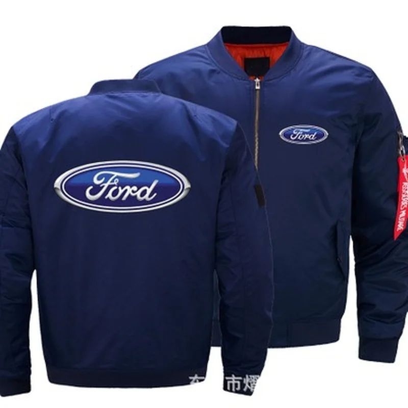 Новата Есенно-Зимна Лятна Яке Ford Logo Палто Мъжки Дамски Топли Ежедневни Бейзболна Яке С Цип 1