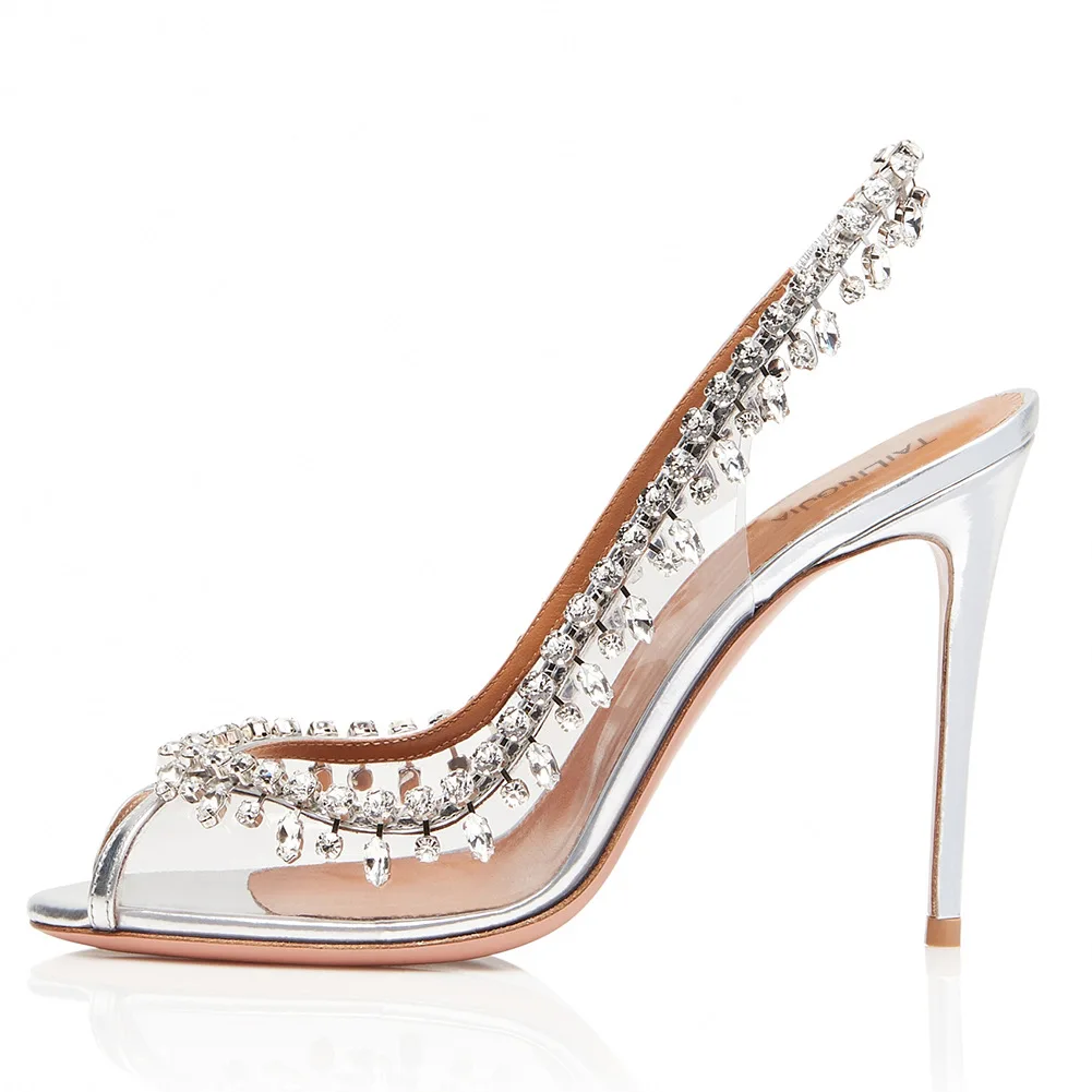 2022 Годишна Жена Танцови обувки на Висок ток с Рибено Уста, дамски обувки Големи Размери, Великолепна Мода обувки от Веригата 1