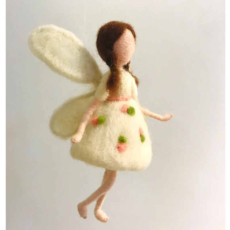 Не е Завършен Страхотна Ангел Fly Spirit Момиче Вълнена Игла Войлочный Комплект Ръчно изработени За Начинаещи, Определени За Облекчаване на Стреса 2021 направи си САМ Играчка Кукла на плавателни съдове 1