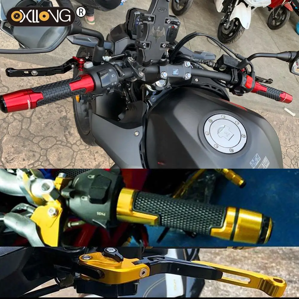 Мотоциклетни Спирачки Кормилна Дърпам Ръчната Спирачка Сцепные Лостове на Волана За Управление на Мотоциклети Гумирани краища на KAWASAKI ZX10R ZX-10R 2016 1