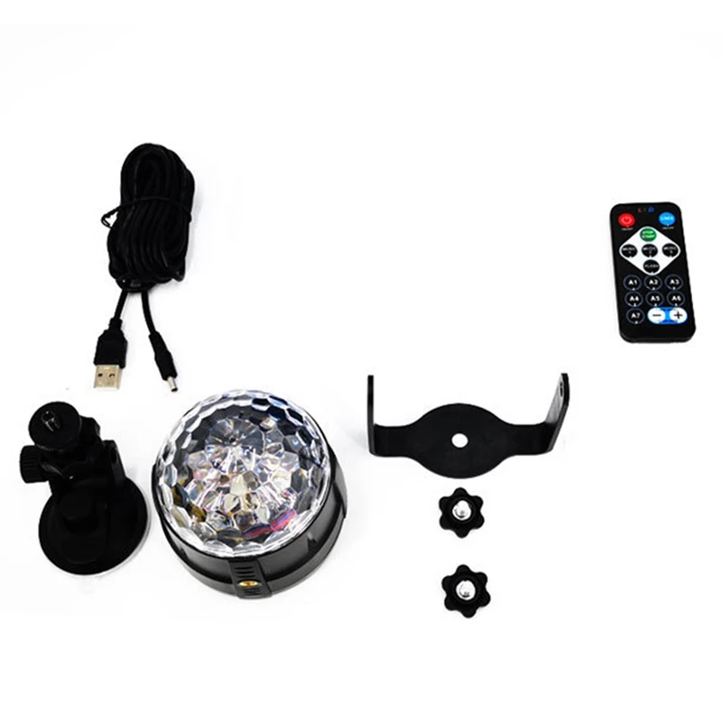 Лампа-прожектор с диско-топка с дистанционно управление и вендузата За Коледа, парти, Декорация на спалнята 1
