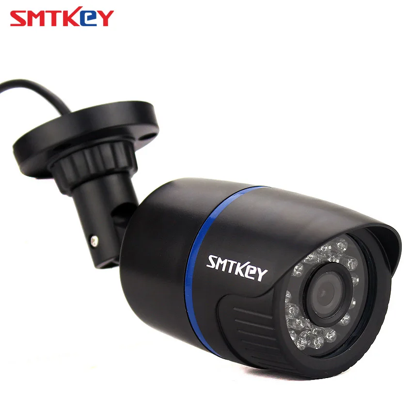 SMTKEY onvif h.265 3.0 MP Цветна CMOS Камера за Видеонаблюдение 1080 P водоустойчива Външна Вътрешна Мрежова Жичен IP камера 1