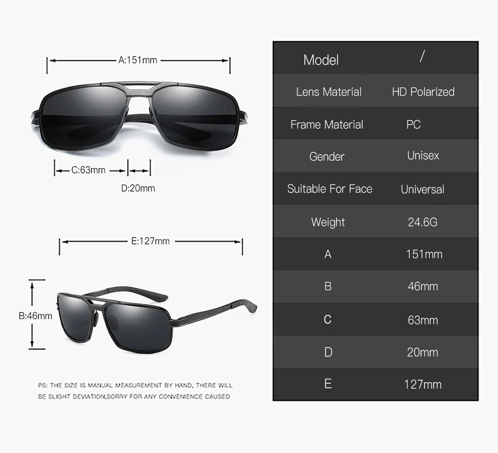 1БР Риболовни уреди изцяло алуминиеви магниевые поляризирани слънчеви очила за мъже квадратни слънчеви очила очила риболовни слънчеви очила, риболовни принадлежности 1