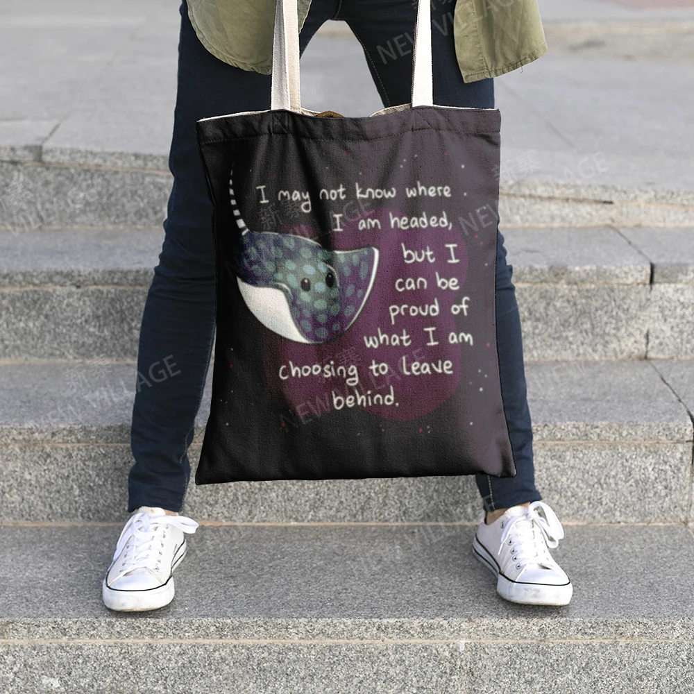Холщовая чанта през рамо, чанти за съхранение на козметика, пътна Женствена чанта за пазаруване, Текстилен калъф с шарките на kawai, Адаптивни 1