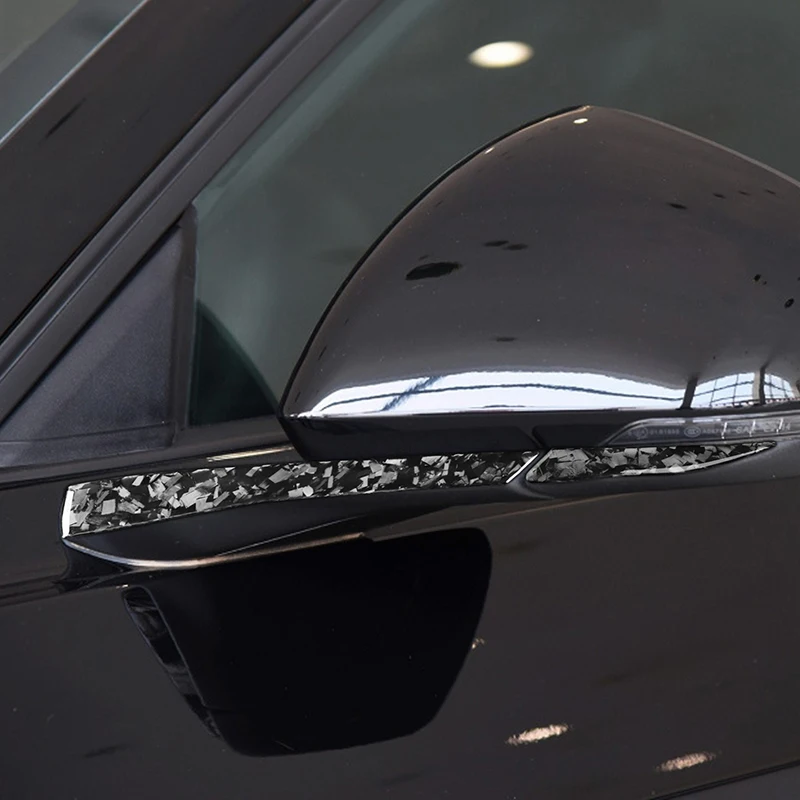 За Ford Mustang 2015-2020 Украса Огледала за обратно виждане, изработени от въглеродни влакна Райе, Автомобилни Стикери с Кованым Модел, Аксесоар за Интериора 1