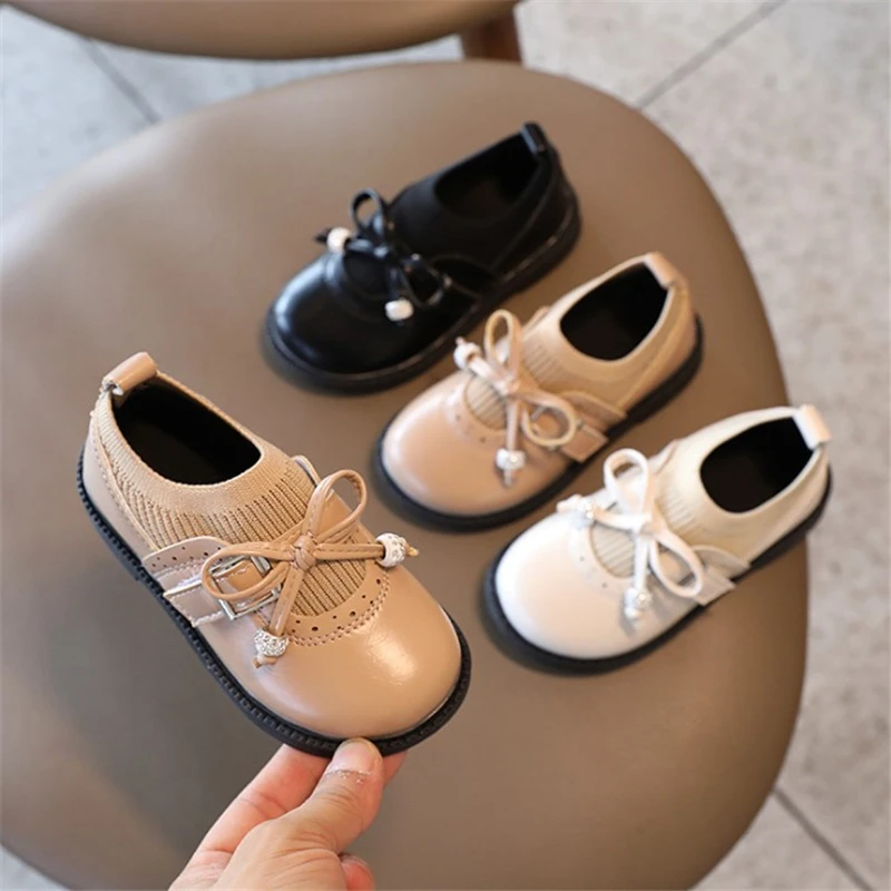 Училищна кожени обувки в стил ретро, за момичета, Есен-пролет 2021, Нова Корейска Модерна детска Супер Меки Удобни обувки от 1 до 6 години 1