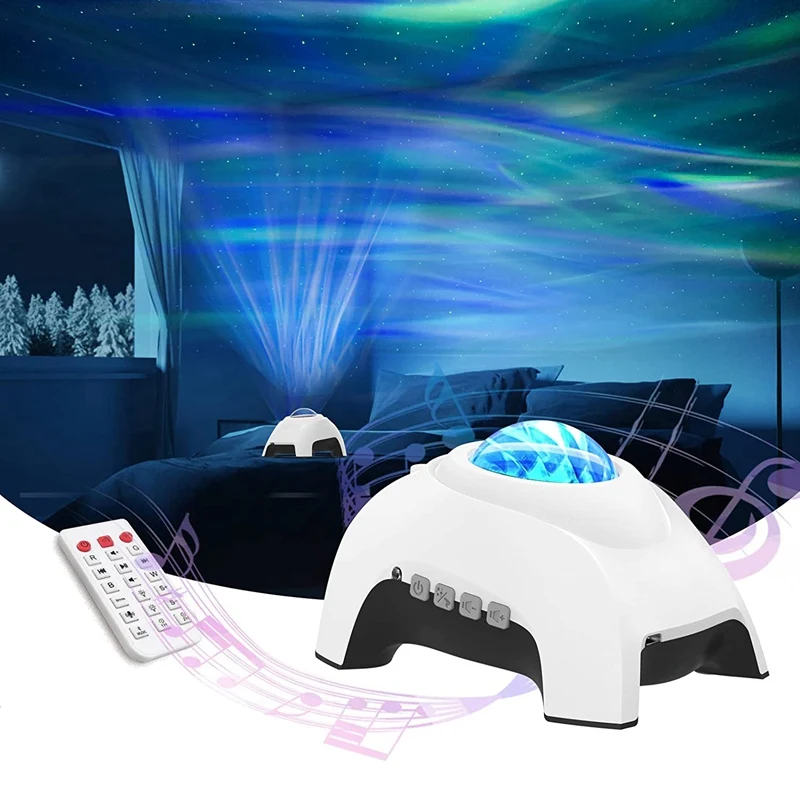 Проектор Северното сияние Aurora, Звезден Проектор Bluetooth Музикален Говорител, лека нощ Galaxy Проектор 1