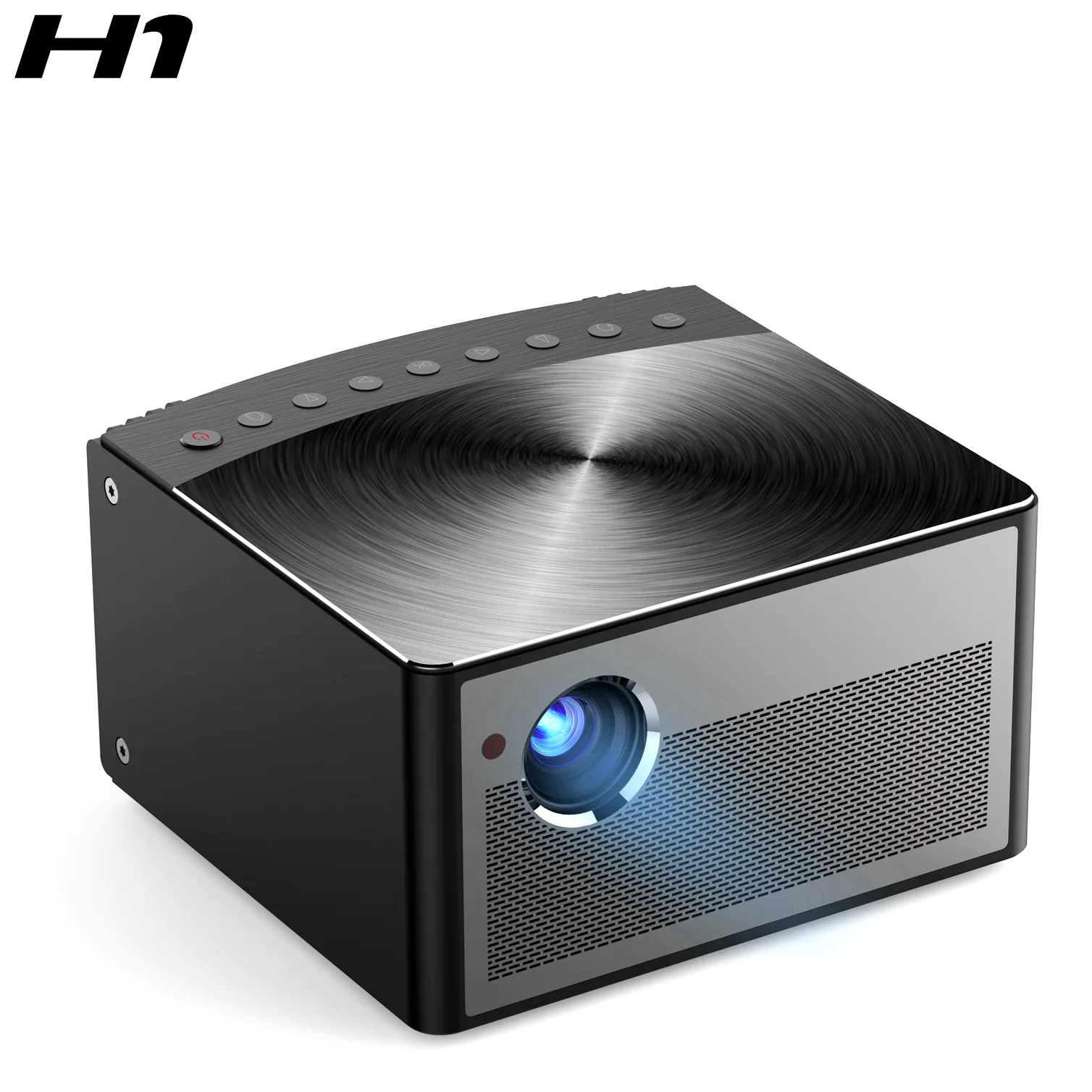 DLP Проектор H1 Домашен Офис HD 1080P Проектор Безжичен двойна лента WIFI Bluetooth 3D 1