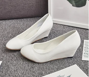 2021 Корейската версия на есенно-пролетни дамски обувки на наклонени ток, черно-бели офис обувки, дамски обувки на висок ток, Zapatos Mujer 5