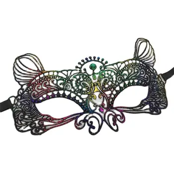 2021 нова маска под формата на Лисици, разноцветни дантелени маски, декоративна Маска, Mardi Gras, Венециански Костюми, Карнавальная Маска, Подарък