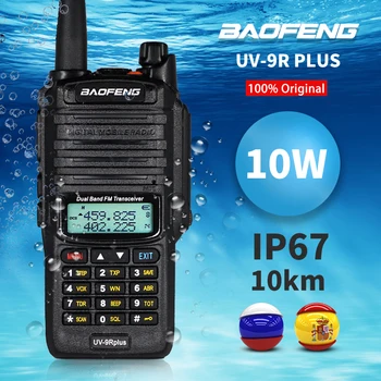 2023 Нов Baofeng UV-9R Плюс Водоустойчив Преносима Радиостанция IP67 Висока Мощност CB Ham VHF UHF Далечния действие на UV-9R Плюс Двустранно Радио