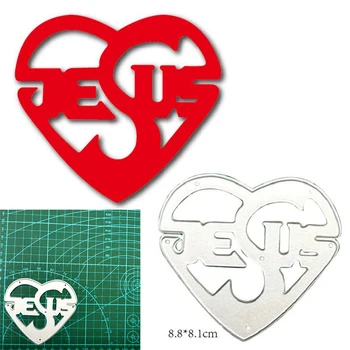 2023 Нов Фон във формата на Сърце, Метални Режещи Удари Шаблони, Щанцоване за 
