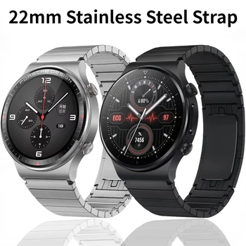 22 мм Метална каишка за Samsung Galaxy Watch 46 мм/Gear S3/Huawei Watch 3/3 Pro/GT2 Гривна от неръждаема стомана за Amazfit GTR 47 мм