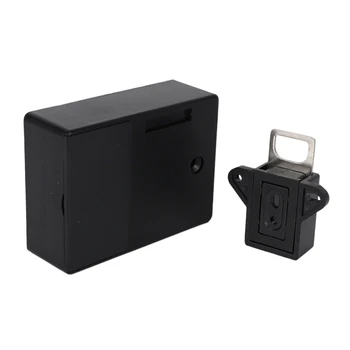 2X RFID Електронно Заключване за кабинет САМ За дървена кутия, готови за употреба и програмиране (черен) 1