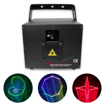 3 W ILDA Лазерен Светлина Вечерни Сценичното Осветление RGB 3D DMX Озвучителна Техника За Управление на DJ и Дискотека с Коледен Празничен Сватбен Лазерен Проектор