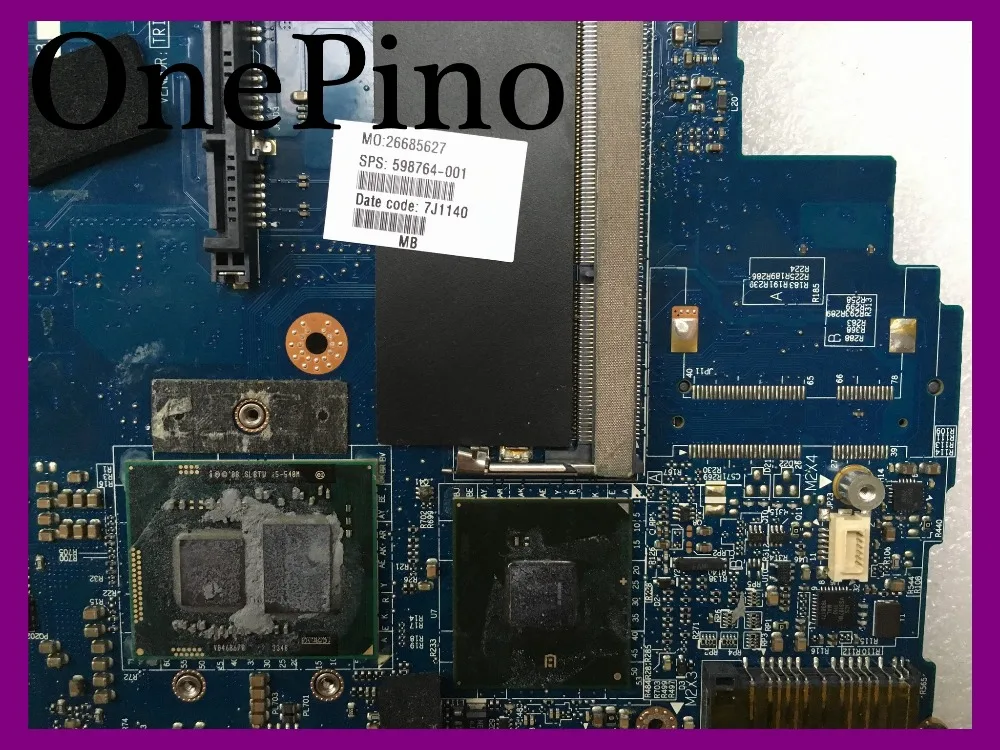 598764-001 ДЪННАТА ПЛАТКА i5 540M QM57 за HP EliteBook 2540p на дънната платка на лаптопа е напълно тествана 2