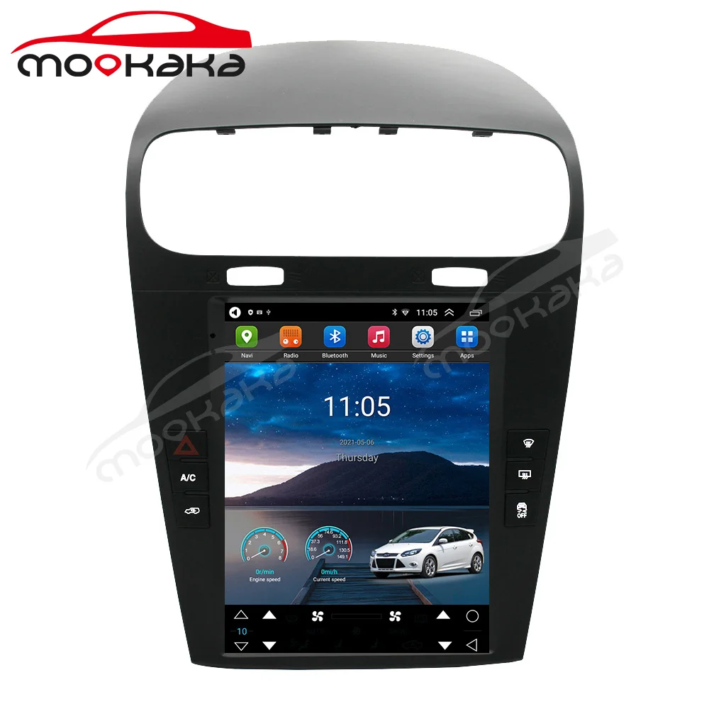 Android Авто Радио DVD Плейър За Dodge Journey 2013 2014-2020 6G + 128 GB Мултимедия Видео Carplay DSP Стерео Аудио GPS Navi 2