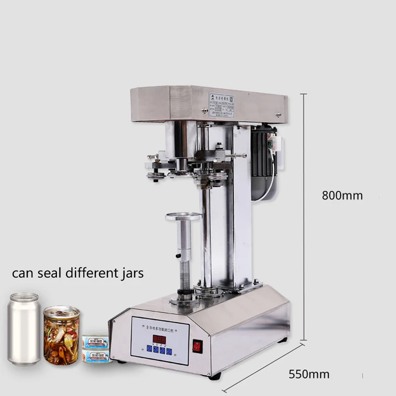 110 В На 220 В автоматична машина за запечатване неръждаема стомана с висококачествено машина за запечатване калай кутии многофункционална машина за запечатване 2