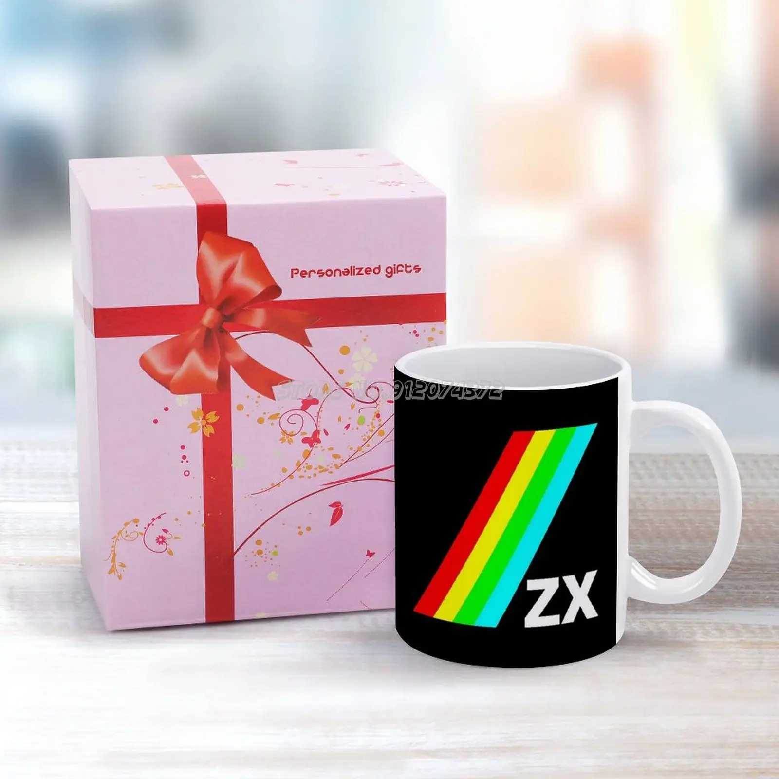 Zx Чаши за Кафе С Шарени Кафеена Чаша 330 мл Чаша За Мляко И Вода, Креативни Подаръци за Деня На Бащите Zx Spectrum Gaming 80s 2
