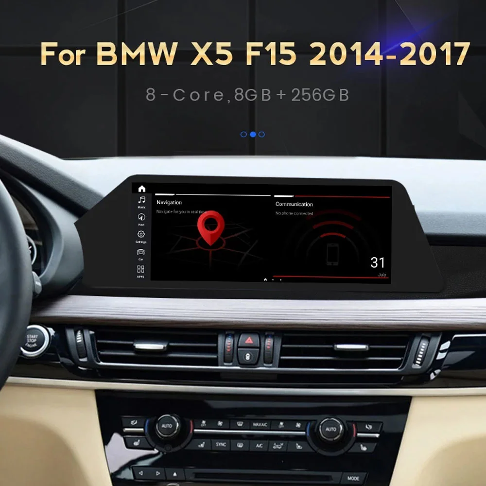 Автомагнитола Android 11 За BMW X5 F15 X6 F16 2014-2019 Мултимедиен плейър GPS Навигация 8G 256G DSP Стерео Вграден Carplay 2