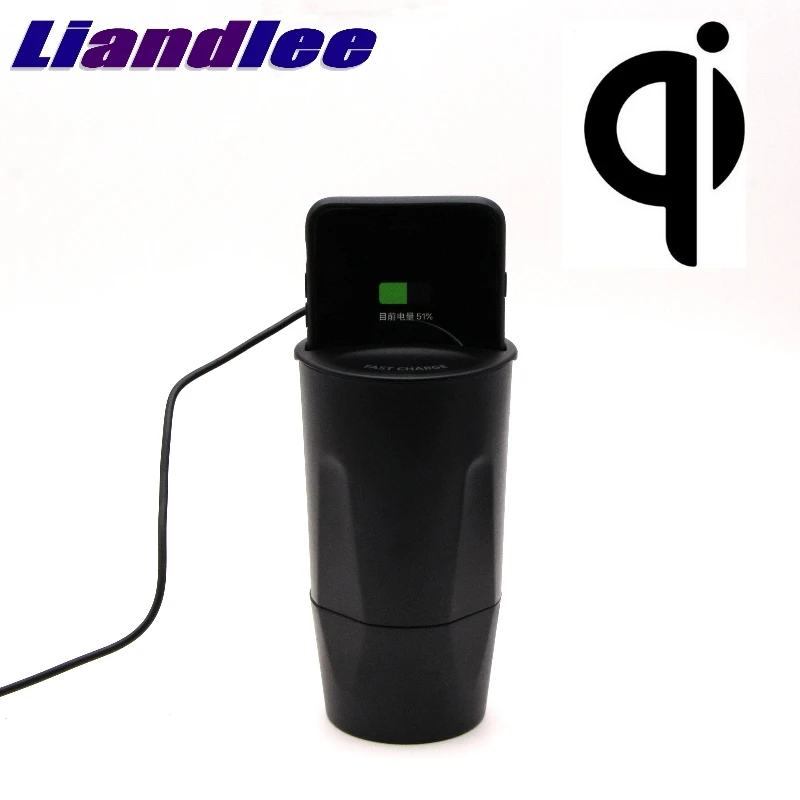 LiandLee Qi Авто Безжичен Титуляр За Зареждане На Телефона, Стилно Бързо Зарядно Устройство За Jaguar E-Pace Epace F-Pace Fpace I-Pace Ipace 2