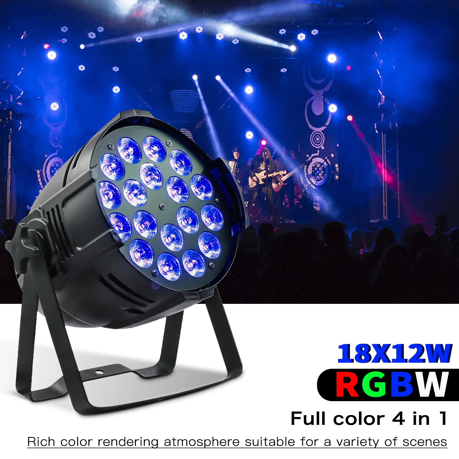 18x12 W RGBW 4 в 1 LED Par Light Алуминий С Лампа DMX Управление за Сватбената Параклис Клуб DJ Диско Обзавеждане Сценичното Осветление 2