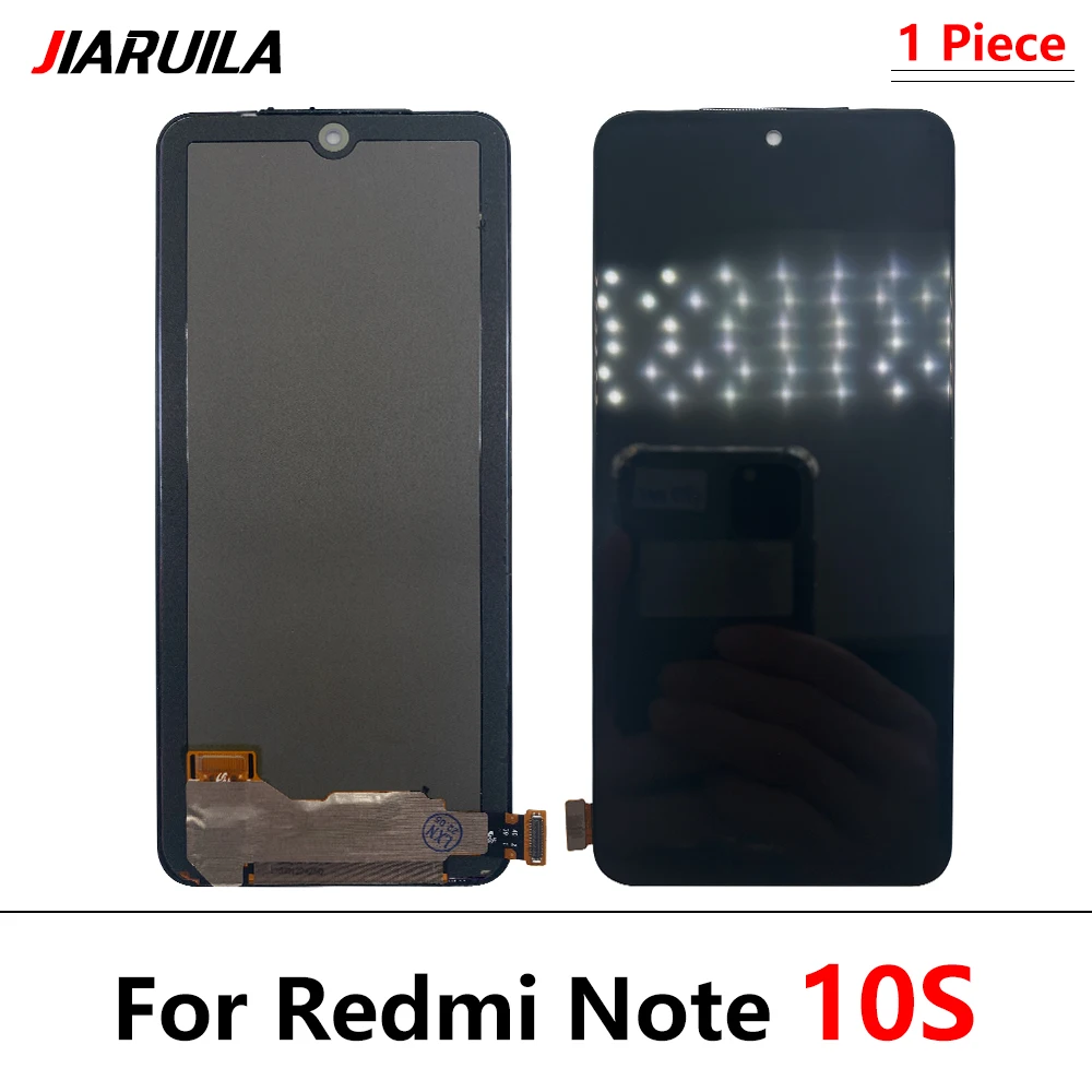 5 бр. Оригинален Нов LCD дисплей и Сензорен екран Дигитайзер Гъвкав Кабел За Xiaomi Redmi Note 10/Redmi Note 10s 2