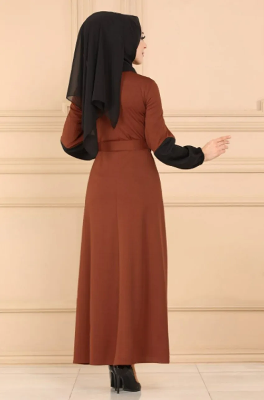 Плюс Размера на Мюсюлмански Жени Рокля. → Абая Кафтан Marocain Дълга рокля Ислямска Облекло VestidoLongo Кафтан Турция Исляма Рокли 4XL 2