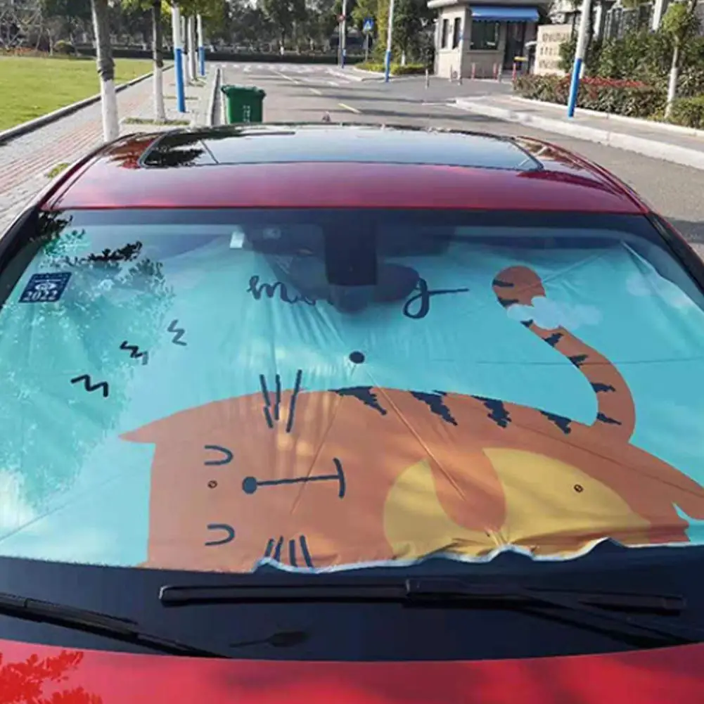 Сгъваема Кола Слънцезащитен Чадър Вътрешно Предното Стъкло На Сенника Капак Преден Прозорец Защита От Uv Шторка Чадър Автомобилни Аксесоари 2