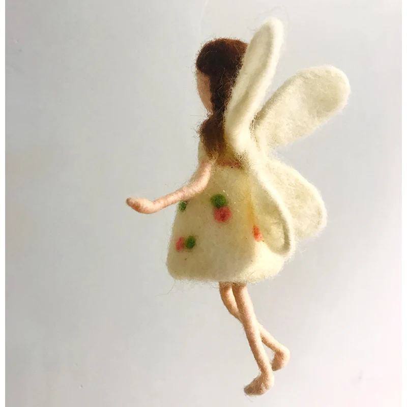 Не е Завършен Страхотна Ангел Fly Spirit Момиче Вълнена Игла Войлочный Комплект Ръчно изработени За Начинаещи, Определени За Облекчаване на Стреса 2021 направи си САМ Играчка Кукла на плавателни съдове 2