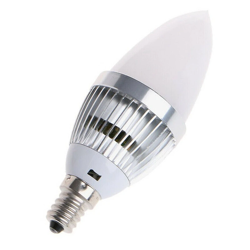 Лампа цвят промени LED 3W Smart E12 RGB цветна с бутон, дистанционно управление 24 свещи Млечен Лампа 2