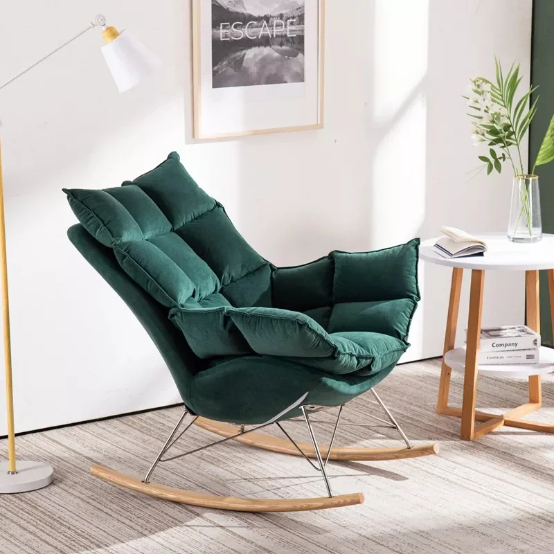 Скандинавски мебели за всекидневна, мързеливи дивани, модерни проста спалня, малък апартамент, столове за отдих на балкона, люлеещ се стол 2