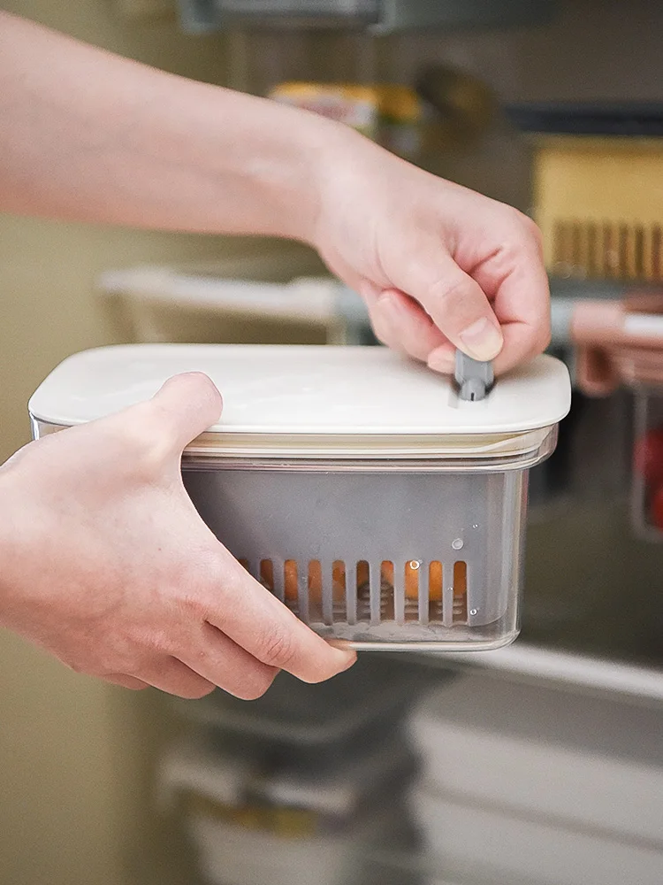 Прибиращ окачен хранително-вкусовата пластмасова запечатана кутия за съхранение на хладилници, контейнери за съхранение на багаж, органайзер за чекмеджетата, органайзер 2
