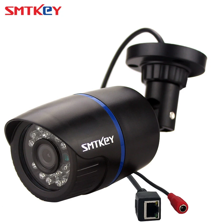 SMTKEY onvif h.265 3.0 MP Цветна CMOS Камера за Видеонаблюдение 1080 P водоустойчива Външна Вътрешна Мрежова Жичен IP камера 2