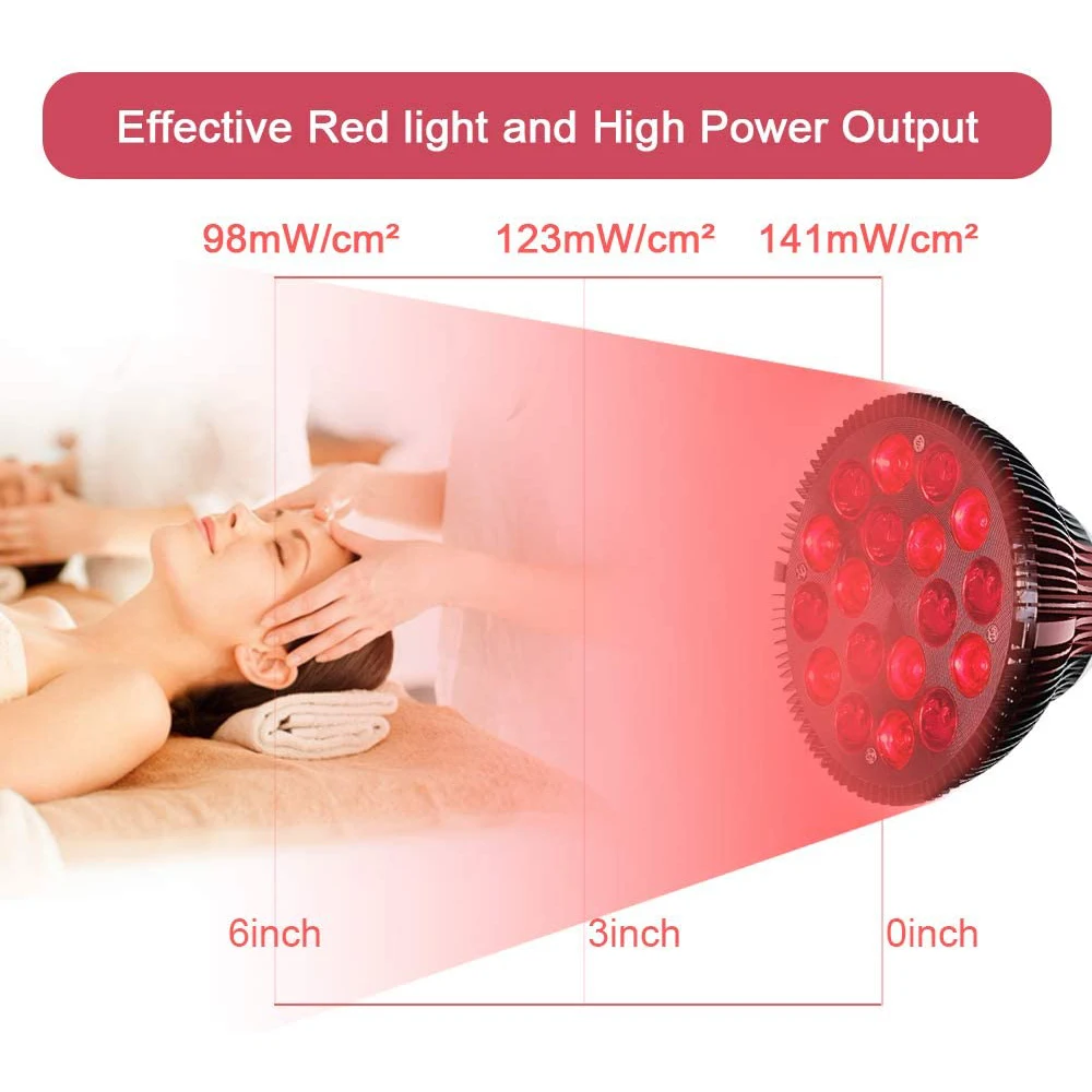 Лампа терапия червена светлина ДОВЕДЕ уред за терапия инфрачервена светлина 660нм и 850nm до комбинирана инфрачервена червена Светлина За облекчаване на болката в кожата 2