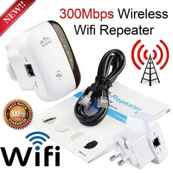 300M Wireless-N Wifi Ретранслатор 2.4 G AP Router Усилвател на Сигнала Удължител Усилвател Uk Щепсел 0