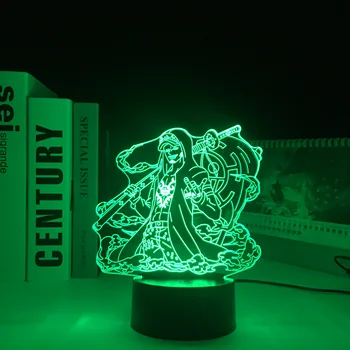 3D Led нощна светлина Трафальгарский Закон Аниме Фигурка Настолна Лампа Сензорен екран Сензор за Цветна лека нощ Готин Подарък За Рожден Ден Декор За Спалня Светлина