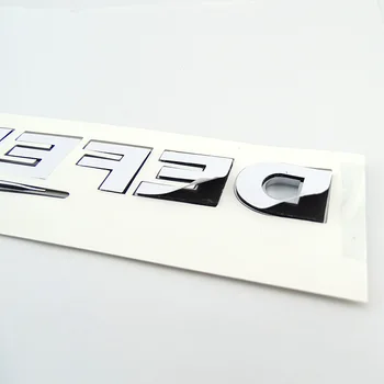 3D Надпис Лъскаво черен Иконата на колата Стикер букви 90 110 ЗАЩИТНИК логото на Задната част на автомобил Емблемата на land rover 5