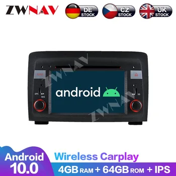 4 + 64G Android 10 8 Основната Carplay DVD плейър GPS Навигация Стерео Автомобилен Мултимедиен Плеър Сензорен Екран DSP За Fiat Idea 2003-2007