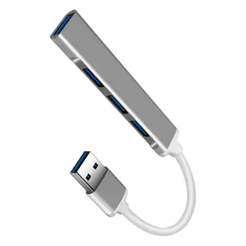 4 В 1 USB Зарядно устройство Mini hub на 3.0 Хъб Хъб от алуминиева сплав Адаптер за лаптоп, Зарядно устройство за Windows 7, Vista, за XP