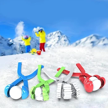 4 Опаковки Играчки за създаване на Снежков За Децата, Инструмент за създаване на Снежков с Дръжка За Снежни Битки, Снежни Играчки, Детски Ключалки за Снежни Топки 3