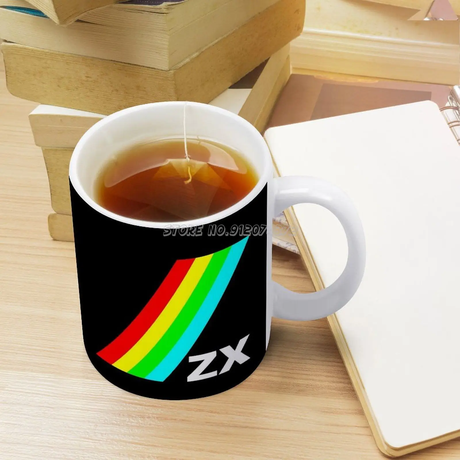 Zx Чаши за Кафе С Шарени Кафеена Чаша 330 мл Чаша За Мляко И Вода, Креативни Подаръци за Деня На Бащите Zx Spectrum Gaming 80s 3