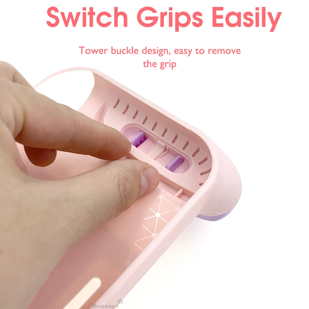 Ергономичен дизайн GripCase с 3 Чифта Сменяеми Дръжки MaxCarry Калъф Твърд Калъф за Nintendo Switch Joycons Аксесоари 3