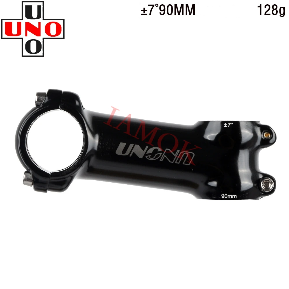 UNO AS-007N под Наем Лъскаво Черен Прът 31,8x28,6 мм Iamok 7/17 градуса 60-130 мм на Пръчки Ултра светло сиво Лого на Велосипедни Детайли 3