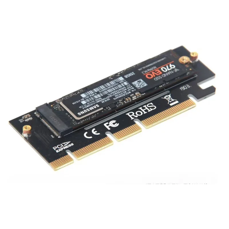 M. 2 NVME Raiser PCIE за M2 Адаптер PCI Express GEN3 Високоскоростен Съвместим Слот PCIE X16 X8 X4 Led Индикатор за 2230-2280 M2 SSD 3