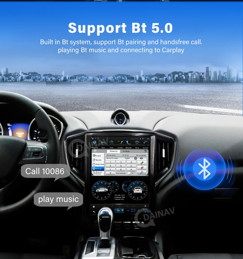 12,1 инча Android Вертикално Автомобилно Аудио Радио Tesla За Maserati GHIBLI 2013 2014-2016 Кола Стерео Автоаудио плейър главното устройство 3